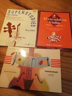 3 boeken met viool Muziek, Muziek en Instrumenten, Klassiek, Les of Cursus, Ophalen of Verzenden, Zo goed als nieuw
