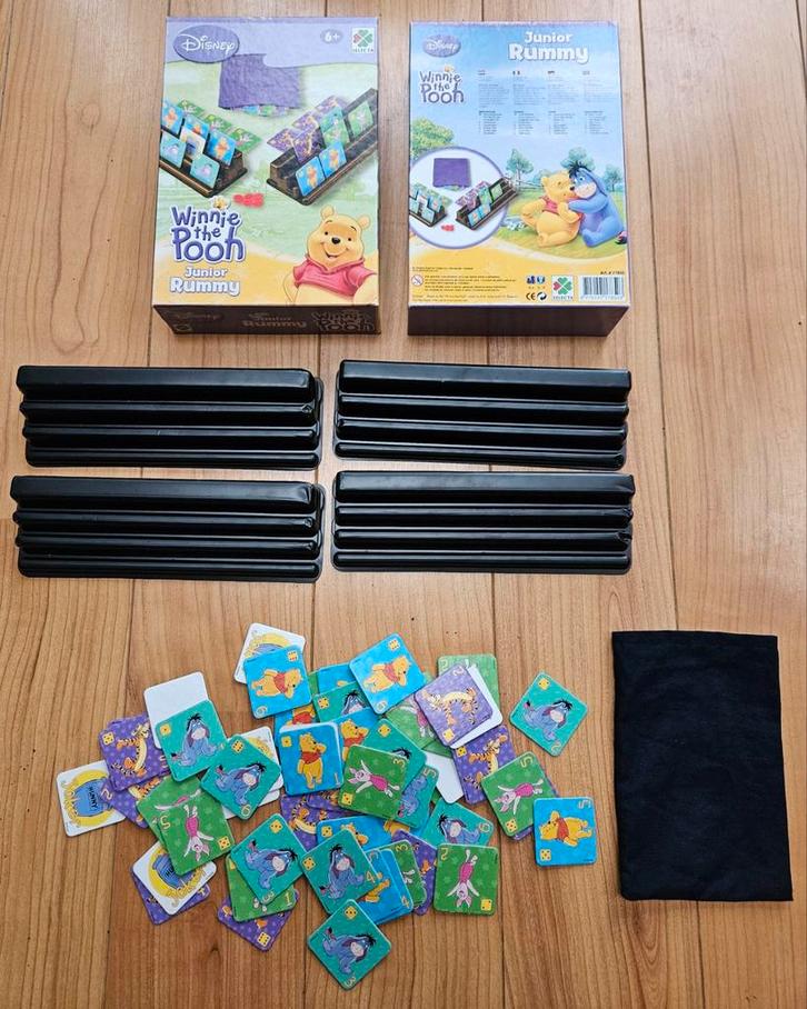 Disney - Winnie the Pooh Junior Rummy denkspel - Compleet!, Kinderen en Baby's, Speelgoed | Overig, Gebruikt, Jongen of Meisje