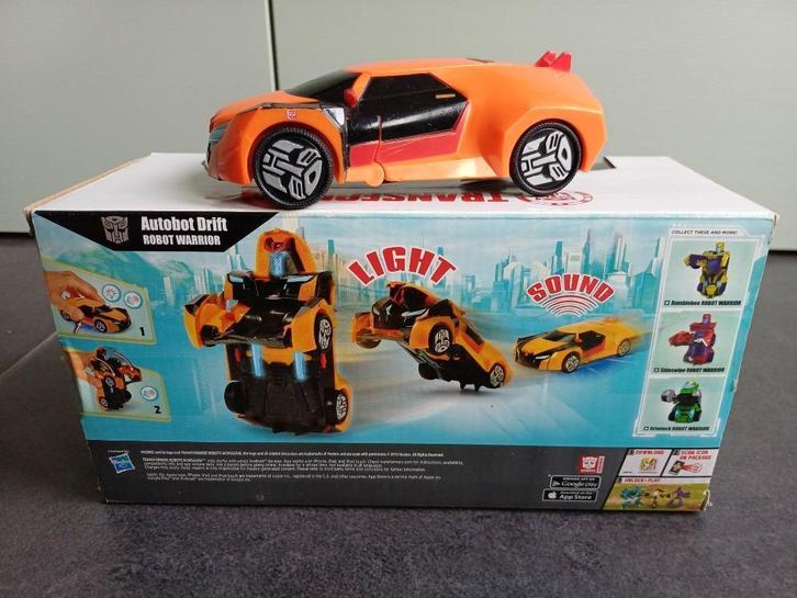Transformer met licht en geluid, inclusief doos, Verzamelen, Transformers, Zo goed als nieuw, Overige generaties, Autobots, Ophalen of Verzenden