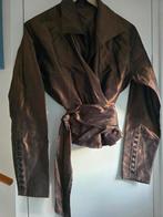 PAUW blouse bruin silk, Kleding | Dames, Ophalen of Verzenden, Zo goed als nieuw, Maat 36 (S), Bruin