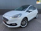 Ford Fiesta 1.0 EcoBoost Hybrid Vignale , CLIMA ,LEER ,LED ,, Voorwielaandrijving, 125 pk, Gebruikt, Wit