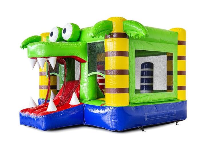 Te koop Springkussen Mini Bounce Krokodil, Hobby en Vrije tijd, Feestartikelen | Verhuur, Nieuw, Overige, Ophalen