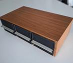 vintage ladeblok voor cassettebandjes, tapes opbergsysteem, Gebruikt, Overige genres, Ophalen of Verzenden, Met bewaardoos, rek of koffer