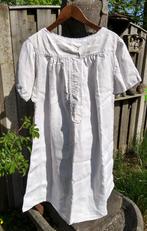 Origineel vintage linnen weeshuis nachthemd met monogram KG, Kleding | Dames, Pyjama's, Ophalen of Verzenden, Gedragen