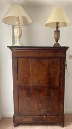 Antieke Napoleontische periode mahonie secretaire ladenkast, Antiek en Kunst, Ophalen