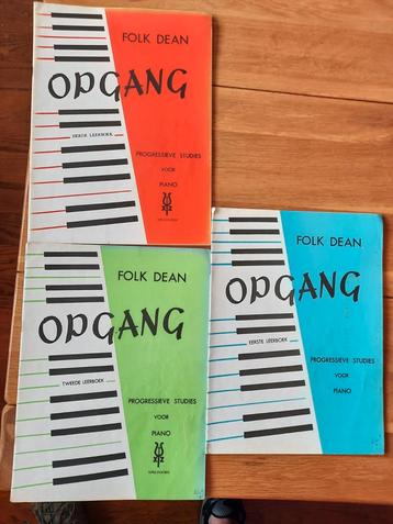 piano lesboeken--Folk Dean - opgang deel 1+ 2 +3 beschikbaar voor biedingen