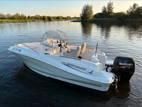 Quicksilver 555 consoleboot met 140 pk suzuki en trailer, Watersport en Boten, Vis- en Consoleboten, Gebruikt, 70 pk of meer, 3 tot 6 meter