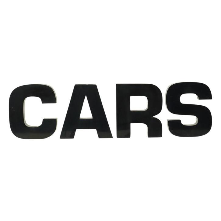 Grote Metalen Letters Cars Zwart Gelakt Reclame Mancave, Verzamelen, Merken en Reclamevoorwerpen, Gebruikt, Reclamebord, Ophalen of Verzenden