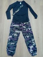 Legerkleding set - 8x broek, longsleeve, hoofdband - maat140, Ophalen of Verzenden, Zo goed als nieuw, Jongen of Meisje