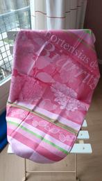 Big tea towel Hydrangea - Jan Vier Biarritz, Ophalen of Verzenden, Nieuw, Roze, Theedoek of Handdoek