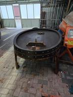 Stamtafel gemaakt van een oud frans wijnvat echte eyecatcher, Ophalen, Rechthoekig, 50 tot 100 cm