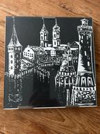 Vintage Tegel met Afbeelding van Lindau, Ophalen of Verzenden