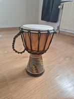 Houten djembe, Muziek en Instrumenten, Percussie, Ophalen, Zo goed als nieuw