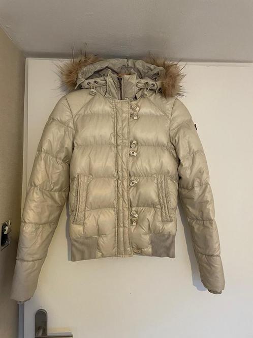 Moscow Kaluga Bomber Winterjas Z.G.A.N., Kleding | Dames, Jassen | Winter, Zo goed als nieuw, Maat 34 (XS) of kleiner, Beige, Ophalen of Verzenden