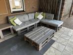 Palletset inclusief kussens, Ophalen, 5 zitplaatsen, Gebruikt, Loungeset