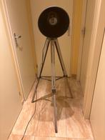 Stalen Staande Lamp met Grote Lamp, Huis en Inrichting, Lampen | Vloerlampen, Ophalen, Zo goed als nieuw, Metaal, 100 tot 150 cm