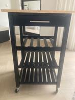 Keukentrolley zwart, Huis en Inrichting, Keuken | Keukenelementen, Ophalen, Zwart, 50 tot 100 cm, Zo goed als nieuw