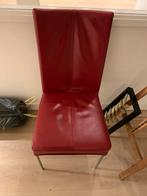 Rode Design Stoel, Huis en Inrichting, Stoelen, Ophalen, Gebruikt, Metaal, Eén