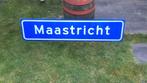 Plaatsnaambord Maastricht, Ophalen, Gebruikt, Reclamebord