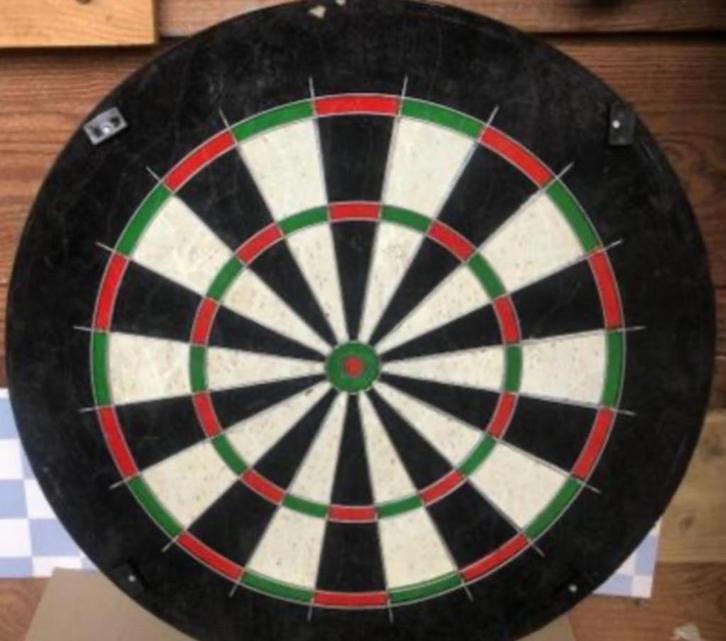 Stevig dartbord - LET OP: zonder cijfers, Sport en Fitness, Darts, Gebruikt, Dartbord, Soft tip, Ophalen of Verzenden