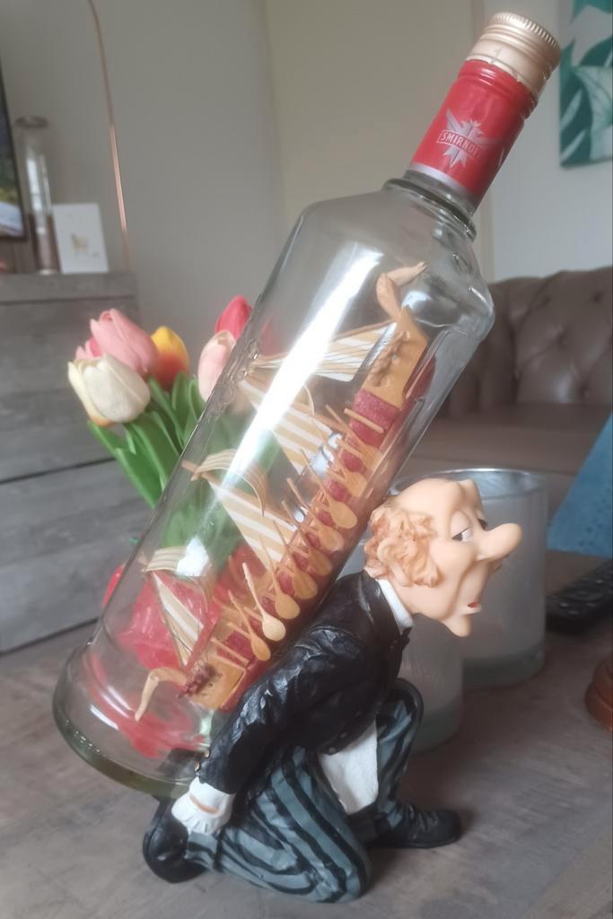 Smirnoff drankfles Viking schip boot gedragen door butler, Verzamelen, Merken en Reclamevoorwerpen, Zo goed als nieuw, Ophalen of Verzenden