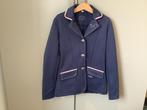 Wedstrijd jasje blauw qhp, Dieren en Toebehoren, Paardrijkleding, Ophalen of Verzenden, Zo goed als nieuw, Kinderen, Bovenkleding