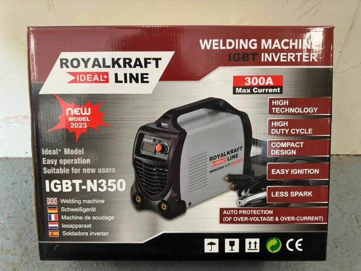 2024 Royalkraft IGBT-N350 Lasapparaat, Doe-het-zelf en Verbouw, Gereedschap | Lasapparaten, Nieuw, Elektroden, Ophalen