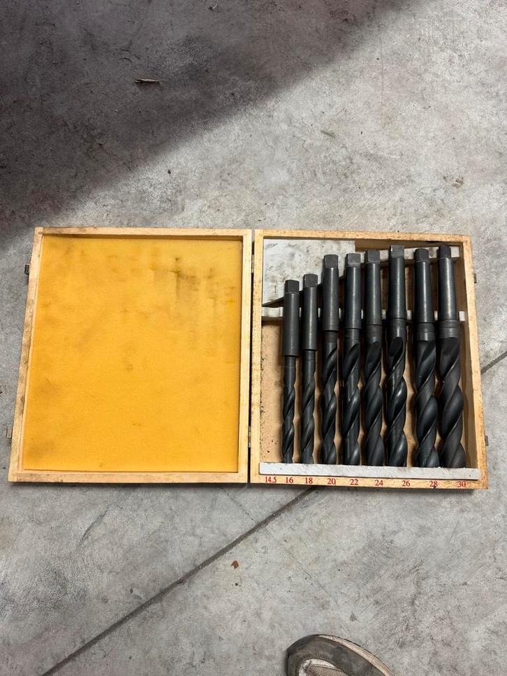 HSS Spiraalborenset - 16-30mm metaal, Doe-het-zelf en Verbouw, Gereedschap | Handgereedschap, Nieuw, Ophalen of Verzenden