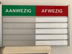 Naambord aanwezig afwezig, Ophalen, Zo goed als nieuw
