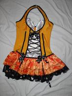 Leuke geel/oranje/wit/zwart VLINDER jurk, Ophalen, Carnaval, Kleding, Maat 34 (XS) of kleiner