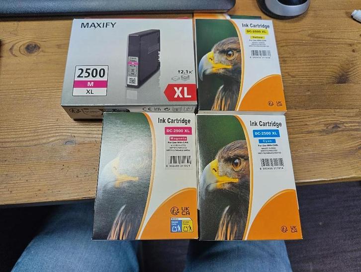 4x INKTCARtRIDGE voor o.a CANON MAXIFY MB5350 nieuw, Computers en Software, Printers, Nieuw, All-in-one, Inkjetprinter, Kleur printen