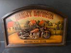 Wandbord schilderij Harley Davidson, Verzamelen, Merken en Reclamevoorwerpen, Ophalen of Verzenden, Zo goed als nieuw, Reclamebord