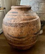 Grote terracotta antieke Olijfpot kruik, Gebruikt, 50 tot 75 cm, Ophalen, Overige kleuren