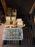 Douwe egberts glazen en schoteltjes, Huis en Inrichting, Ophalen, Overige stijlen, Kop(pen) en/of Schotel(s), Glas