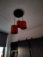 Hanglamp velours oranje, Ophalen of Verzenden, Zo goed als nieuw