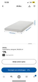 2X IKEA ÄFJÄLL Matras 90x200 cm, Huis en Inrichting, Ophalen, 90 cm, Eenpersoons, Nieuw
