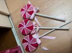 Kerst lollies roze snoep candy, Diversen, Kerst, Ophalen of Verzenden, Zo goed als nieuw
