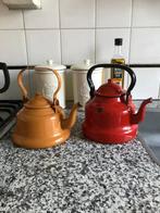 Emaille keteltje voor koffie of thee per stuk, Antiek en Kunst, Antiek | Emaille, Ophalen