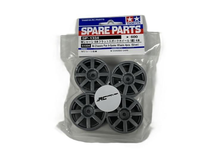 Tamiya 51334 M-Chassis Wheel Set BMW New Mini Cooper S grey, Hobby en Vrije tijd, Modelbouw | Radiografisch | Auto's, Nieuw, Auto onroad
