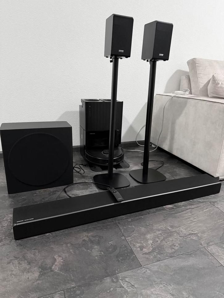 Samsung HW-Q90R Soundbar Subwoofer Draadloos Speakers stndrt, Audio, Tv en Foto, Soundbars, Zo goed als nieuw, Bluetooth, Met externe subwoofer