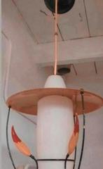Hanglamp met opaline glaskap., Ophalen of Verzenden, Zo goed als nieuw, Glas, Minder dan 50 cm