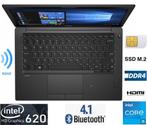 Dell Latitude 7280-XCFDM Proffesional 12,5 Inch met 5Ghz, Qwerty, SSD, Core i5 Processor, Zo goed als nieuw