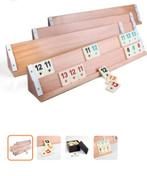 Rummikub spel met houten borden, Onbekend, Ophalen of Verzenden, Zo goed als nieuw, Een of twee spelers