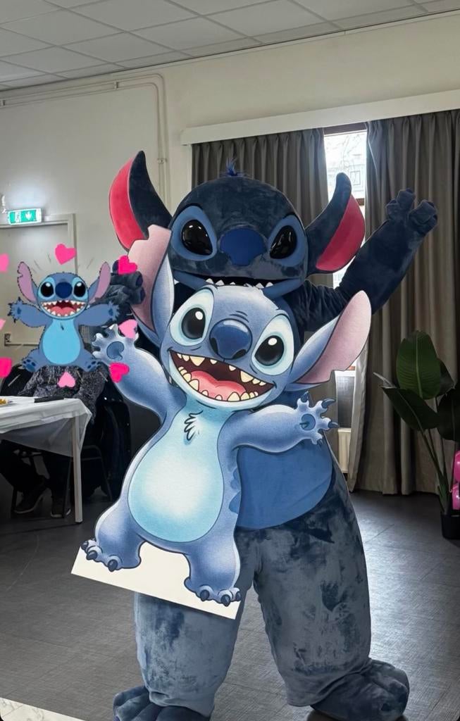 STITCH mascotte te boek‼️, Hobby en Vrije tijd, Feestartikelen | Verhuur, Ophalen, Overige