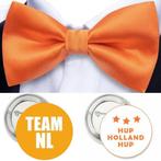 Oranje set met vlinderdas en 2 buttons, Versiering, Nieuw, Struikheide 64,3069Lj rotterdam, Ophalen of Verzenden