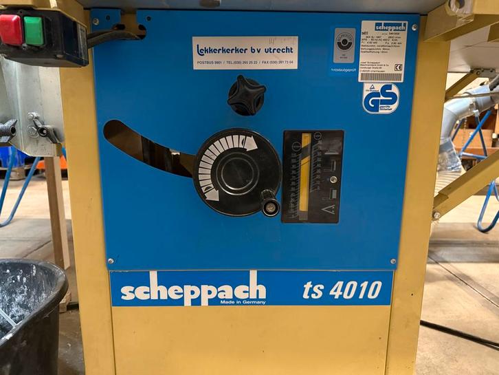 Scheppach TS4010 Zaagtafel, Doe-het-zelf en Verbouw, Gereedschap | Zaagmachines, Gebruikt, Cirkelzaag, 1200 watt of meer, 70 mm of meer