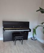 Prachtige hoogglans, zwarte piano van urk&sons+, Muziek en Instrumenten, Piano's, Ophalen, Gebruikt, Zwart, Piano