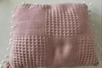 Roze Kussen met Pompons, Ophalen of Verzenden, Zo goed als nieuw, Roze, Vierkant