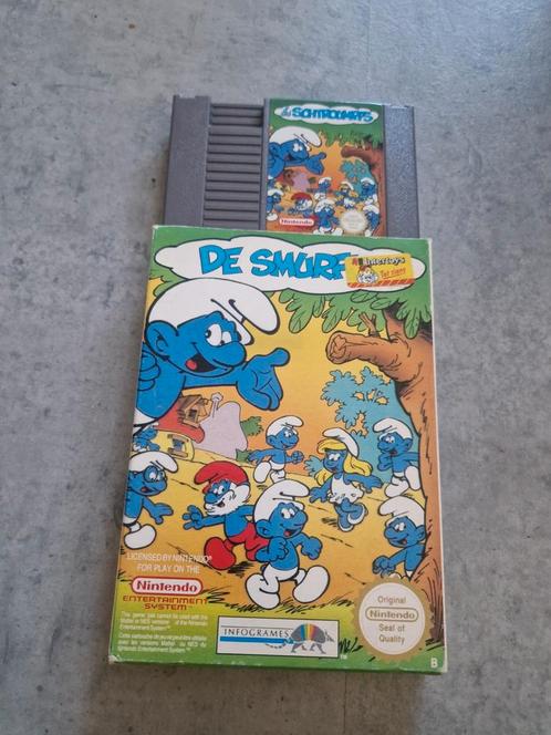 De Smurfen - Nintendo NES Compleet, Spelcomputers en Games, Games | Nintendo NES, Gebruikt, Platform, 1 speler, Ophalen of Verzenden
