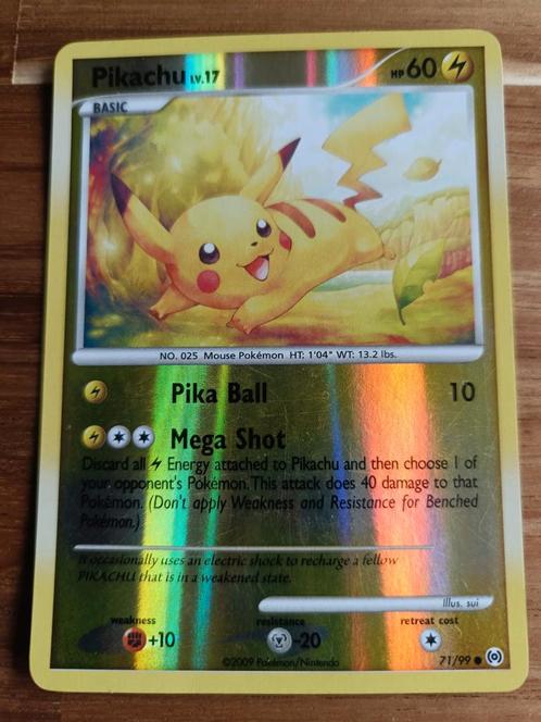Pikachu lv.17 #71, Arceus, Hobby en Vrije tijd, Verzamelkaartspellen | Pokémon, Zo goed als nieuw, Losse kaart, Ophalen of Verzenden
